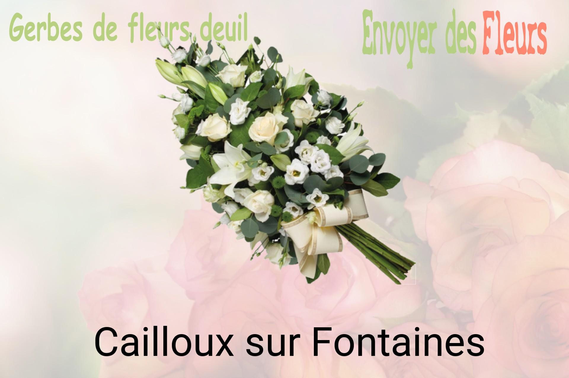 Gerbe de fleurs de deuil livrée à Cailloux-sur-Fontaines